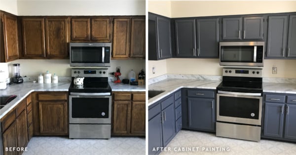 Colorful Kitchen Cabinet Transformation - The Perfect Finish Blog