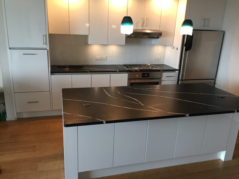 Mid-century Modern Kitchen with Retro Appliances and Sleek