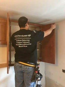 Installing the quality wood for cabinets