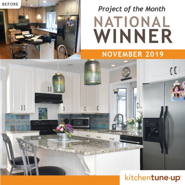 Jeff & Penny Toren awarded as National winner November for Cabinet refacing 