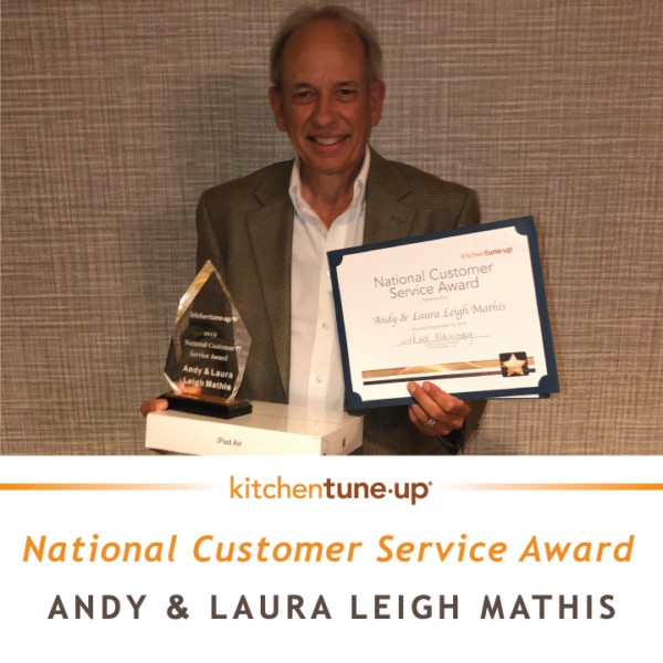 Congratulating Andy and Laura Leigh Mathis for National customer award