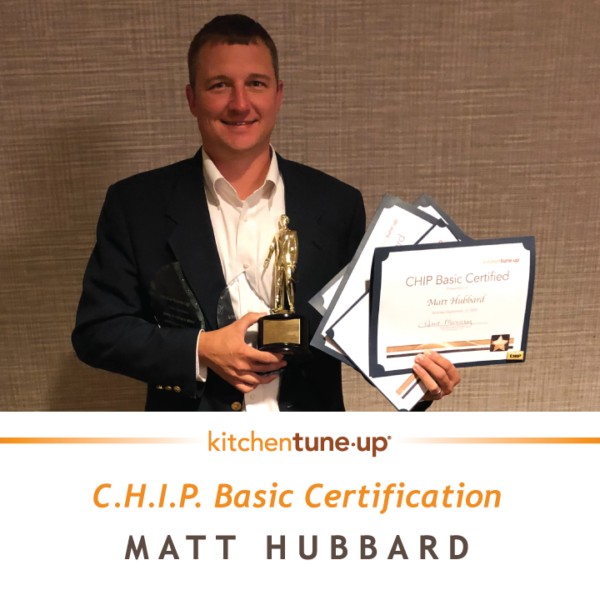 Matt Hubbard has been awarded with C.H.I.P certification