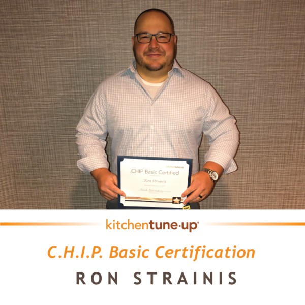 Ron Strainis has been awarded with C.H.I.P certification