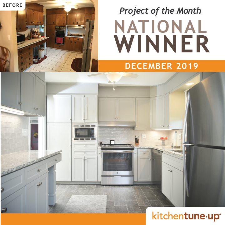 Project of the month national winner decemeber 2019 for Cabinet refacing