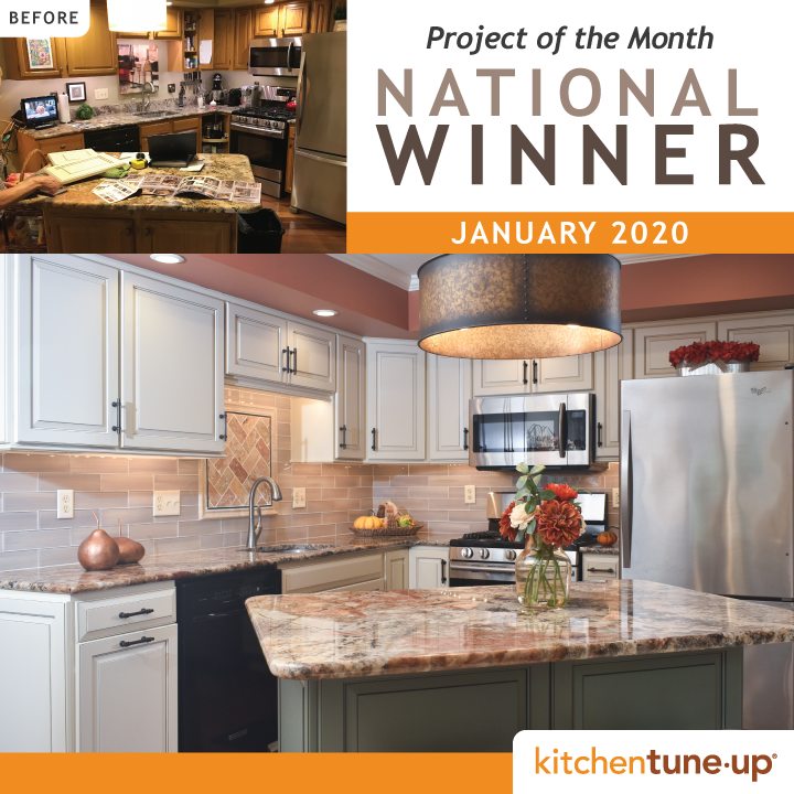 Project of the month national winner January 2020 for cabinet refacing