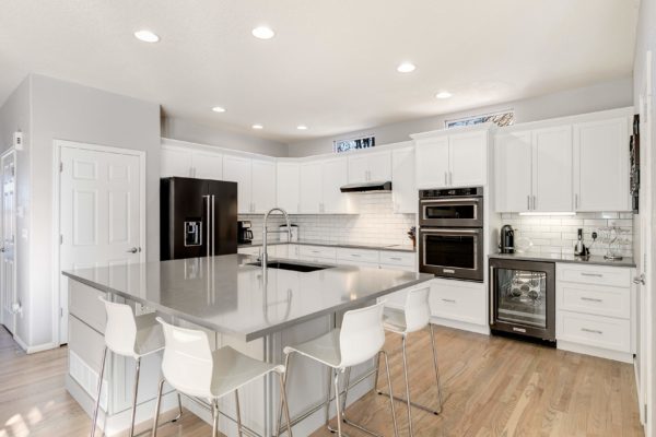 Rise in remodels with white modern kitchen shaker cabinets