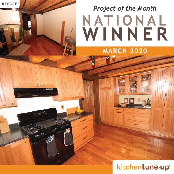 Cabinet refacing beaded shaker is awarded as top projects of March 2020 by kitchen tune-up